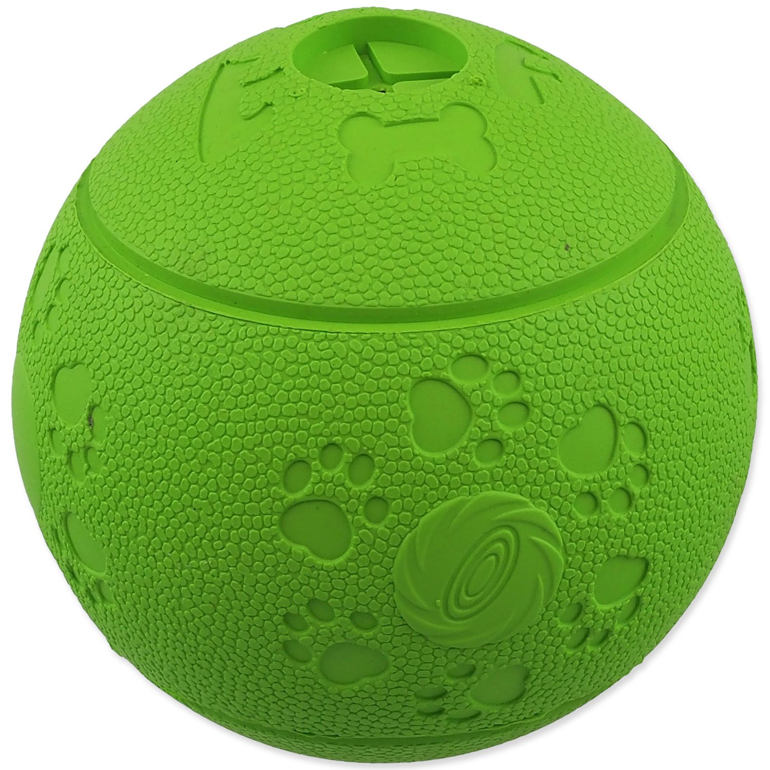 Hračka Dog Fantasy míček na pamlsky zelený 11cm