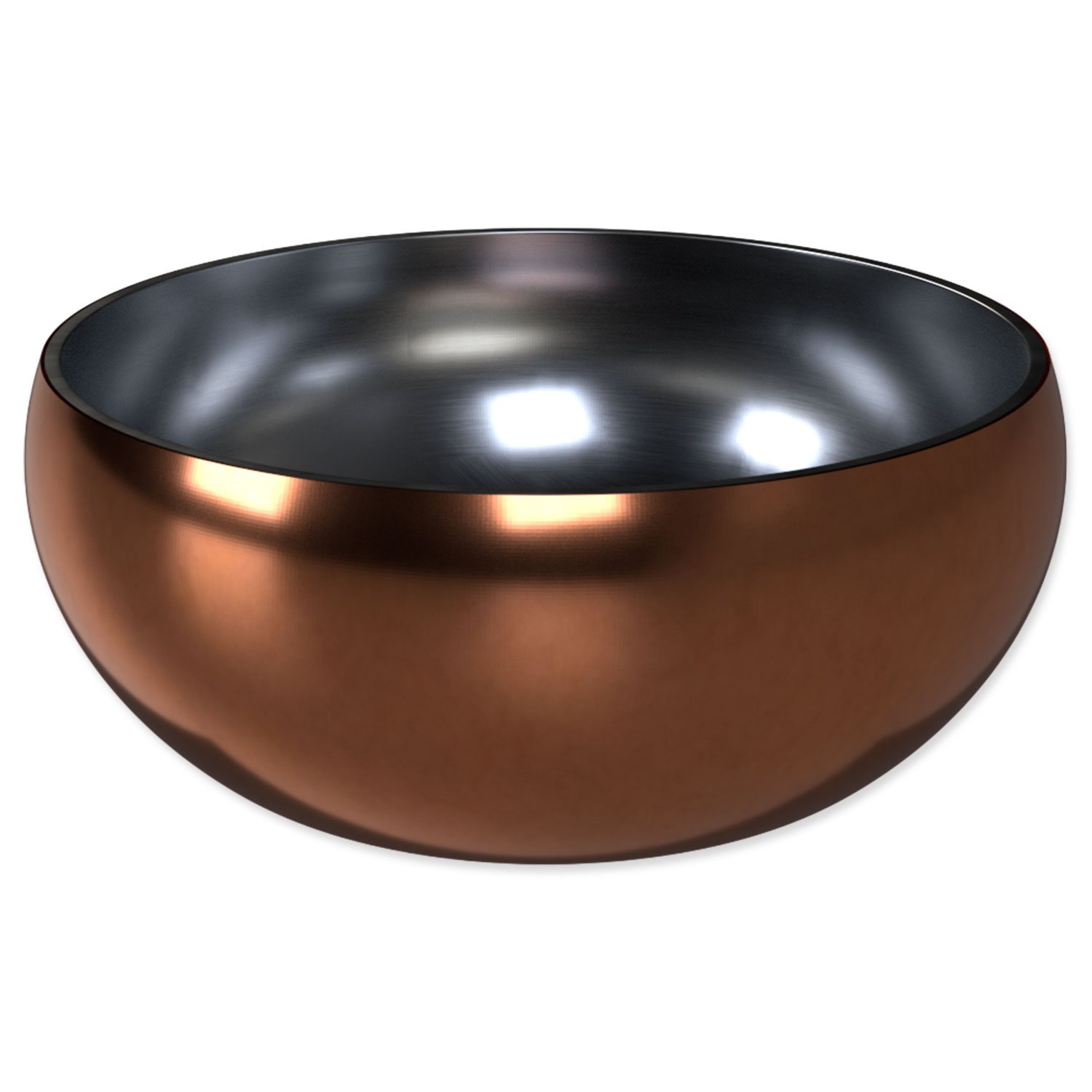 Miska Dog Fantasy s dvojitou stěnou rosegold 12cm, 376ml
