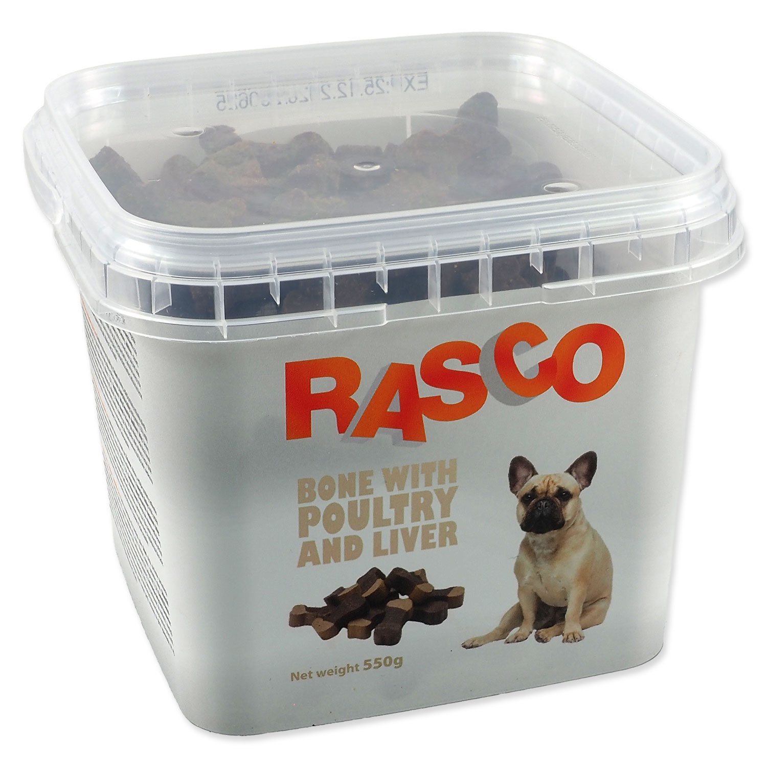 Pochoutka Rasco drůbeží kost s játry 2,5cm 550g