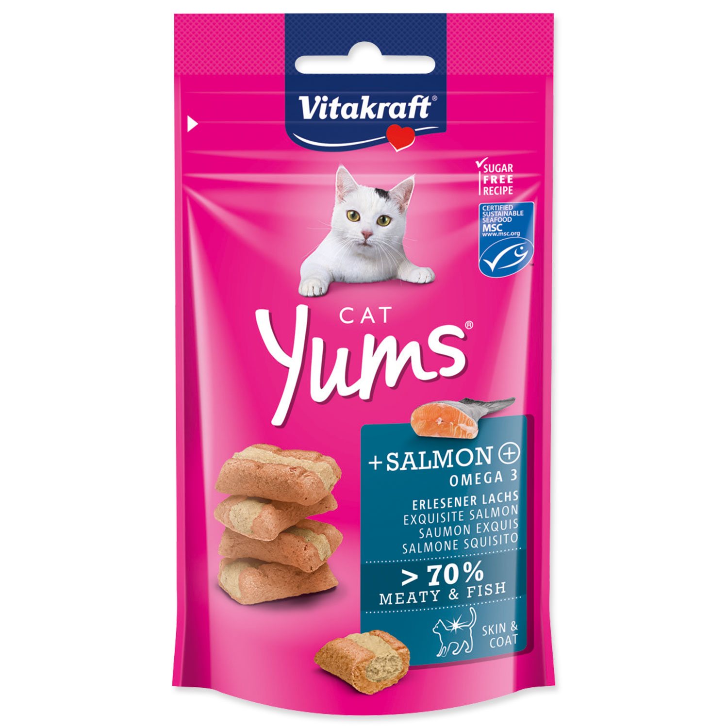 Pochoutka Vitakraft Cat Yums losos 40g
