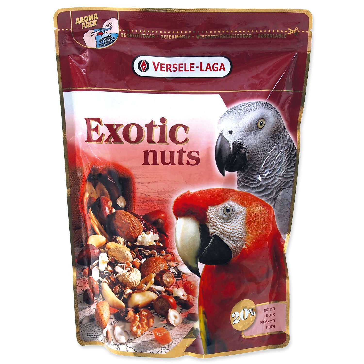 VERSELE LAGA Krmivo Versele-Laga Exotic nuts velký papoušek 750g