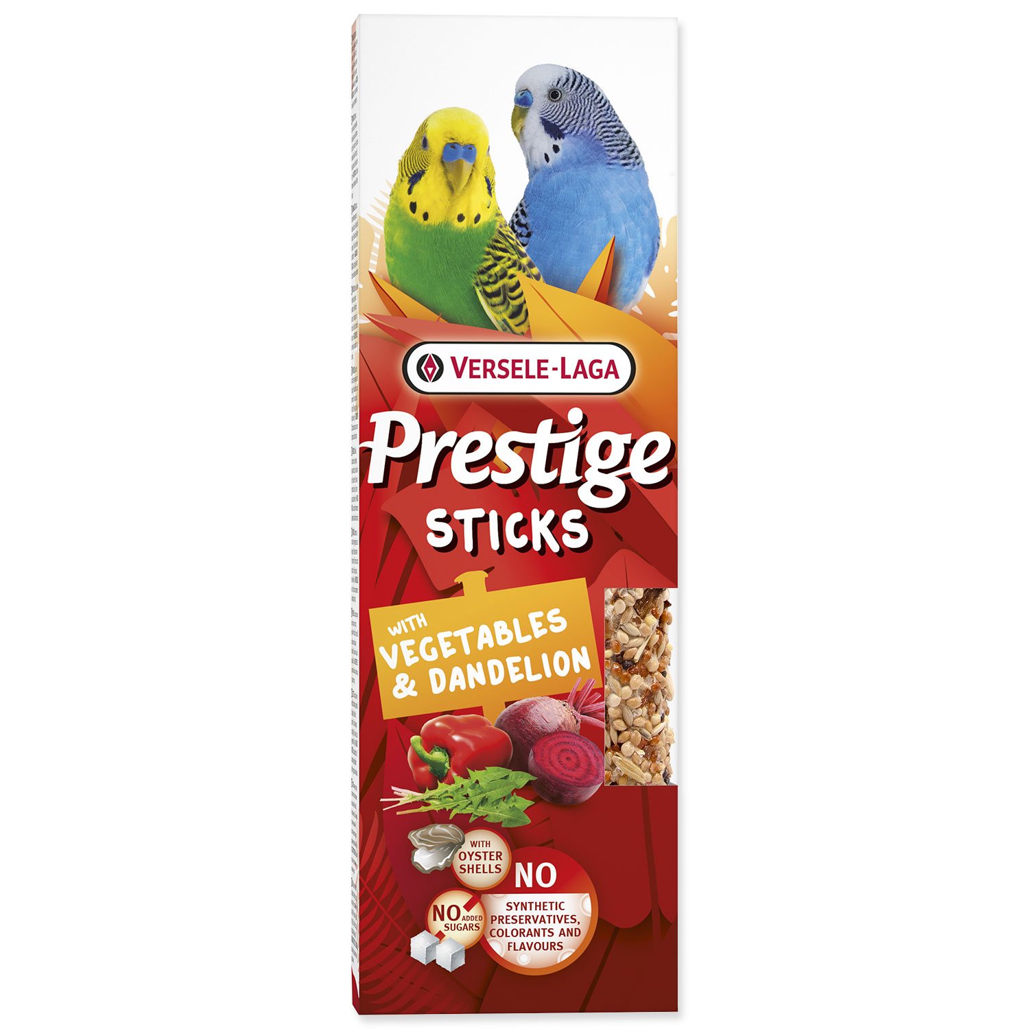 VERSELE LAGA Tyčinky Versele-Laga Prestige malý papoušek se zeleninou a pampeliškou 60g 2ks