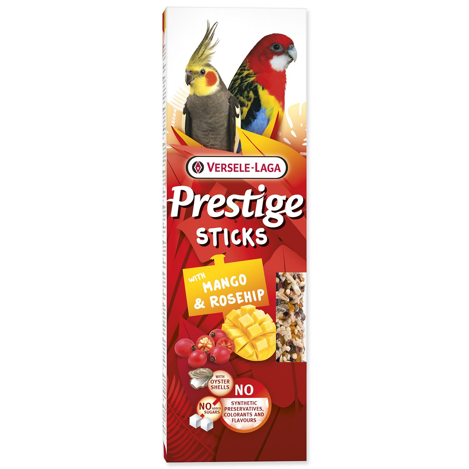 VERSELE LAGA Tyčinky Versele-Laga  Prestige velký papoušek s mangem a šípkem 140g 2ks