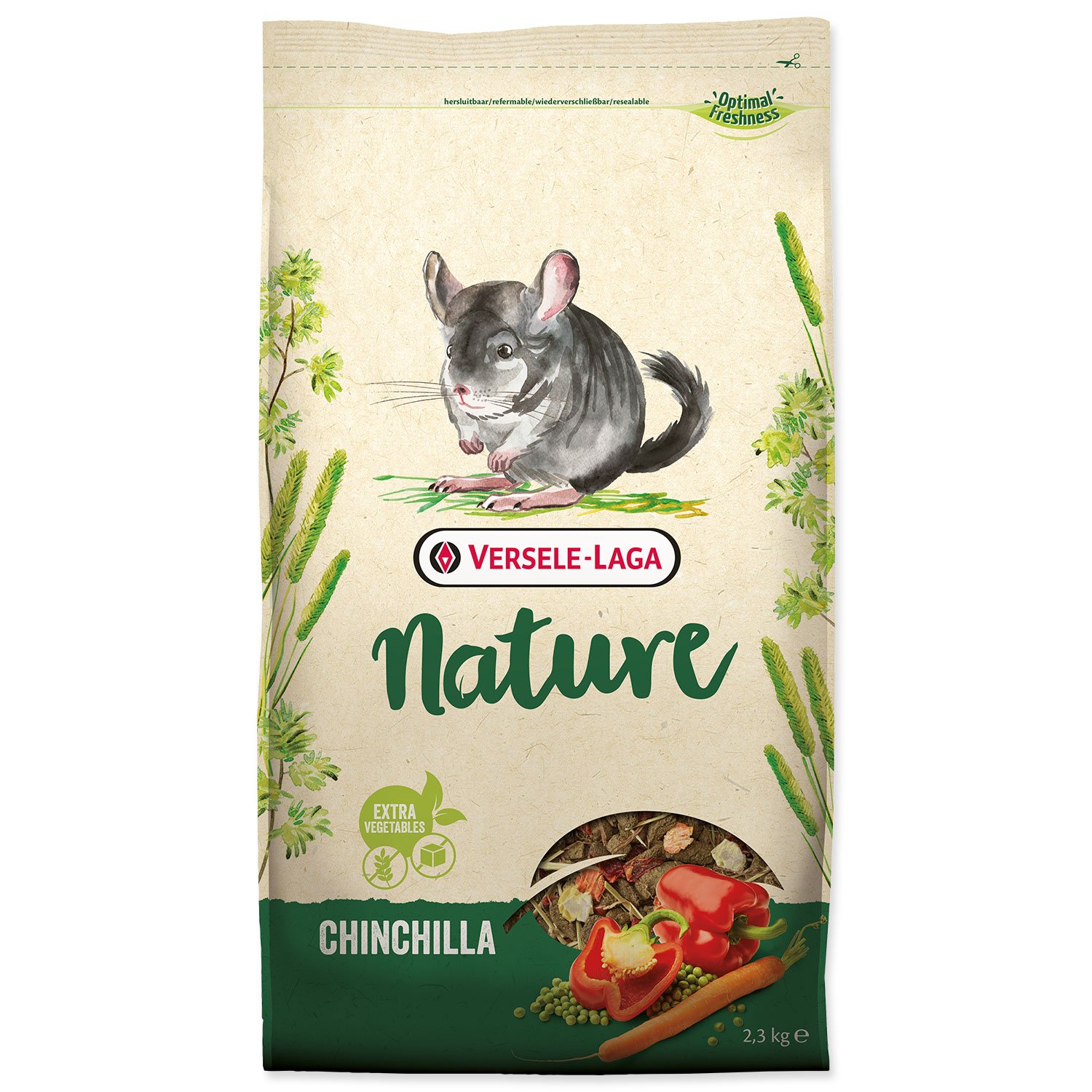 VERSELE LAGA Krmivo Versele-Laga Nature Chinchilla činčila 2,3kg