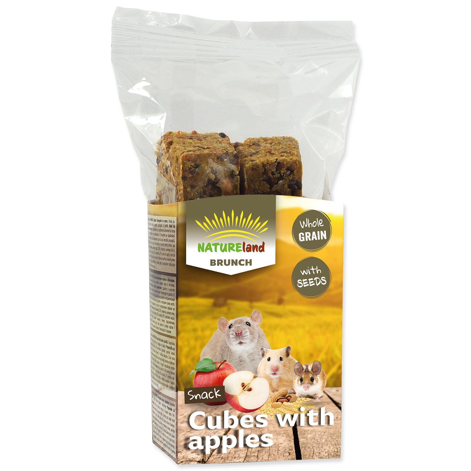 Pochoutka Nature Land Brunch celozrnné kostky s jablkem 90g