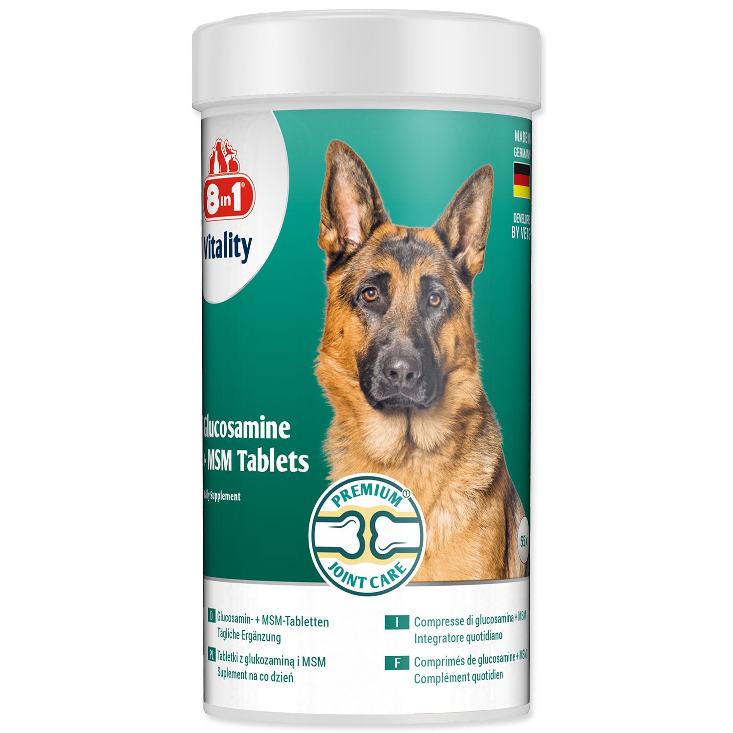 Pochoutka 8in1 Vitality Glucosamine + MSM  Adult & Senior  55 tbl.