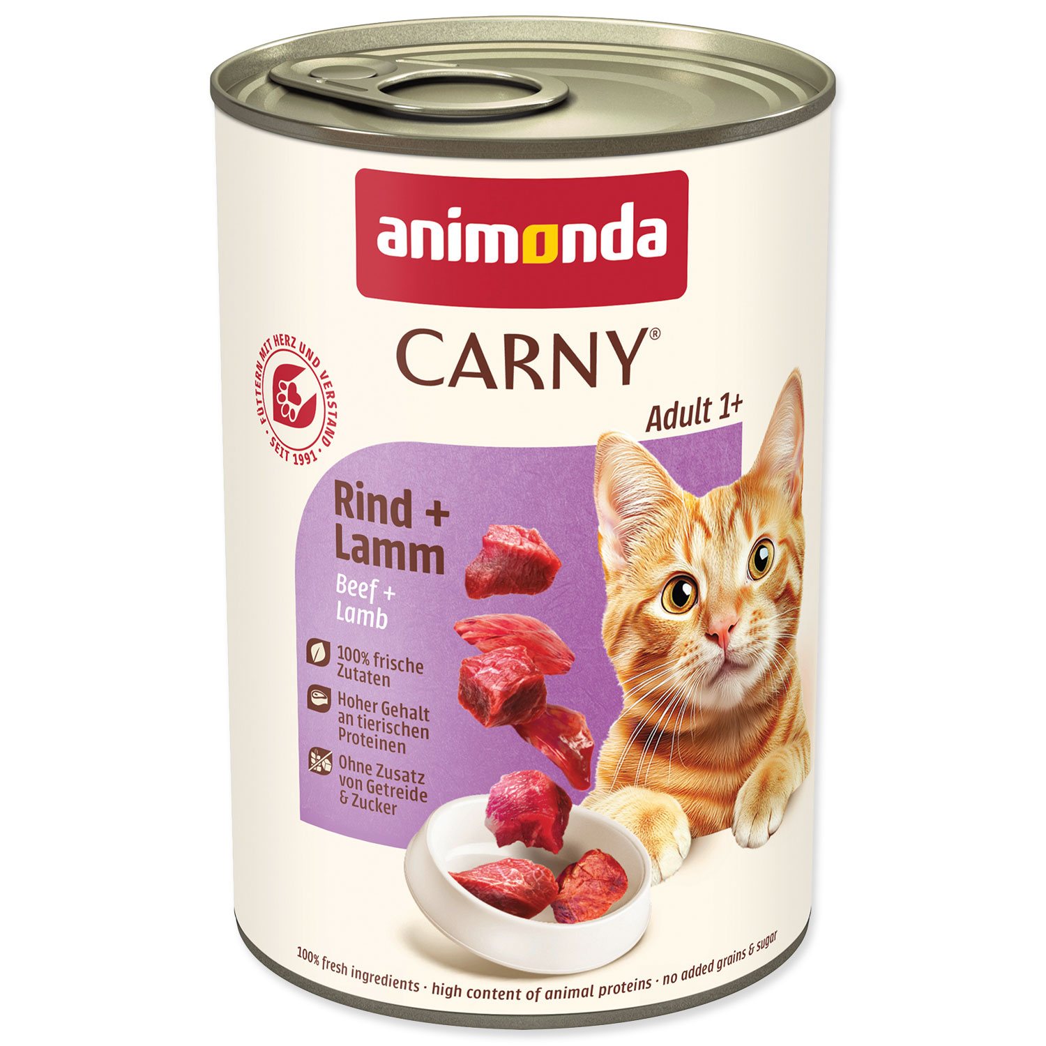 Konzerva Animonda Carny Adult hovězí a jehně 400g