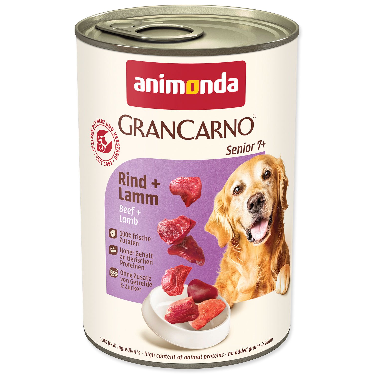 Konzerva Animonda Gran Carno Senior hovězí a jehně 400g