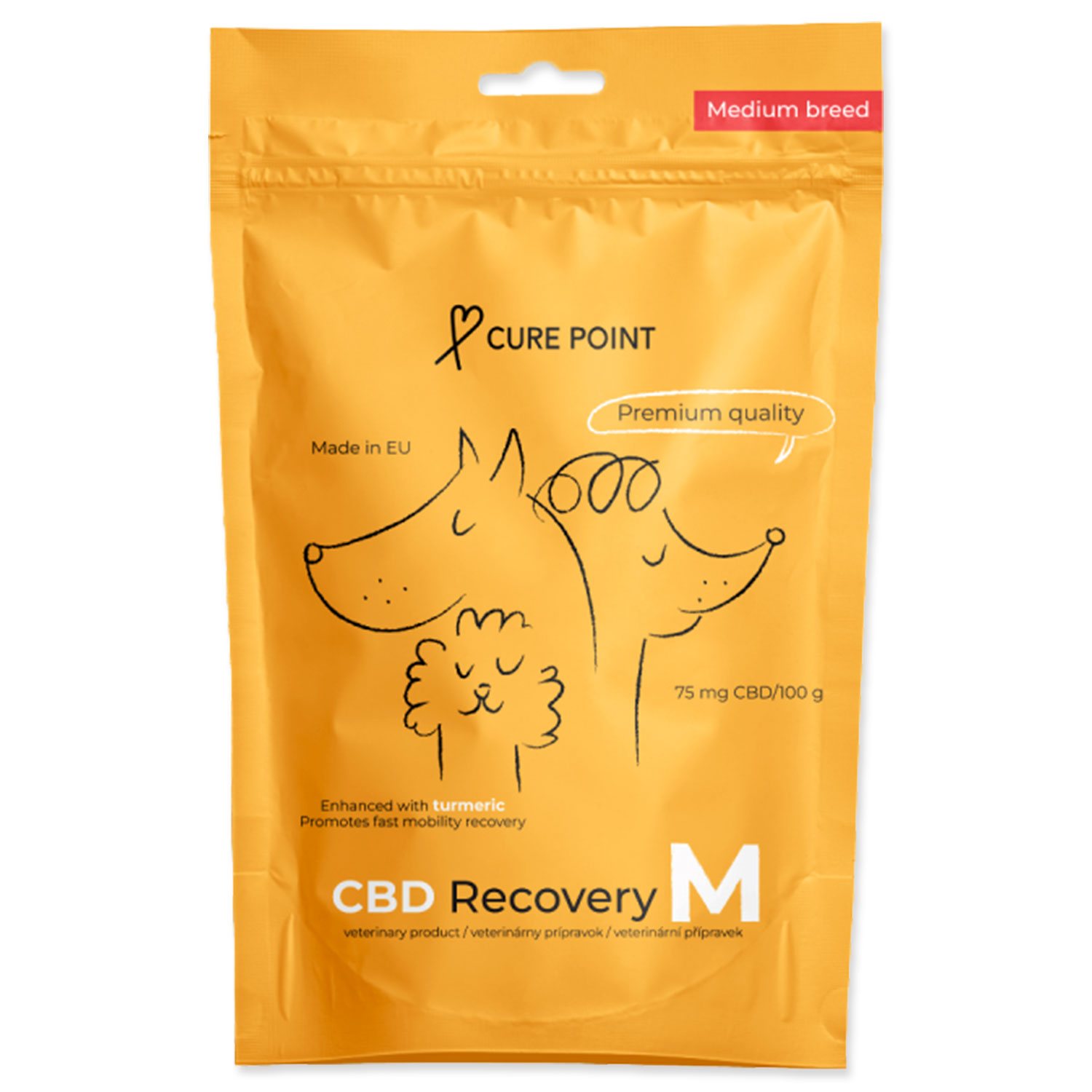 CURE POINT Pochoutka CBD Recovery M 100g