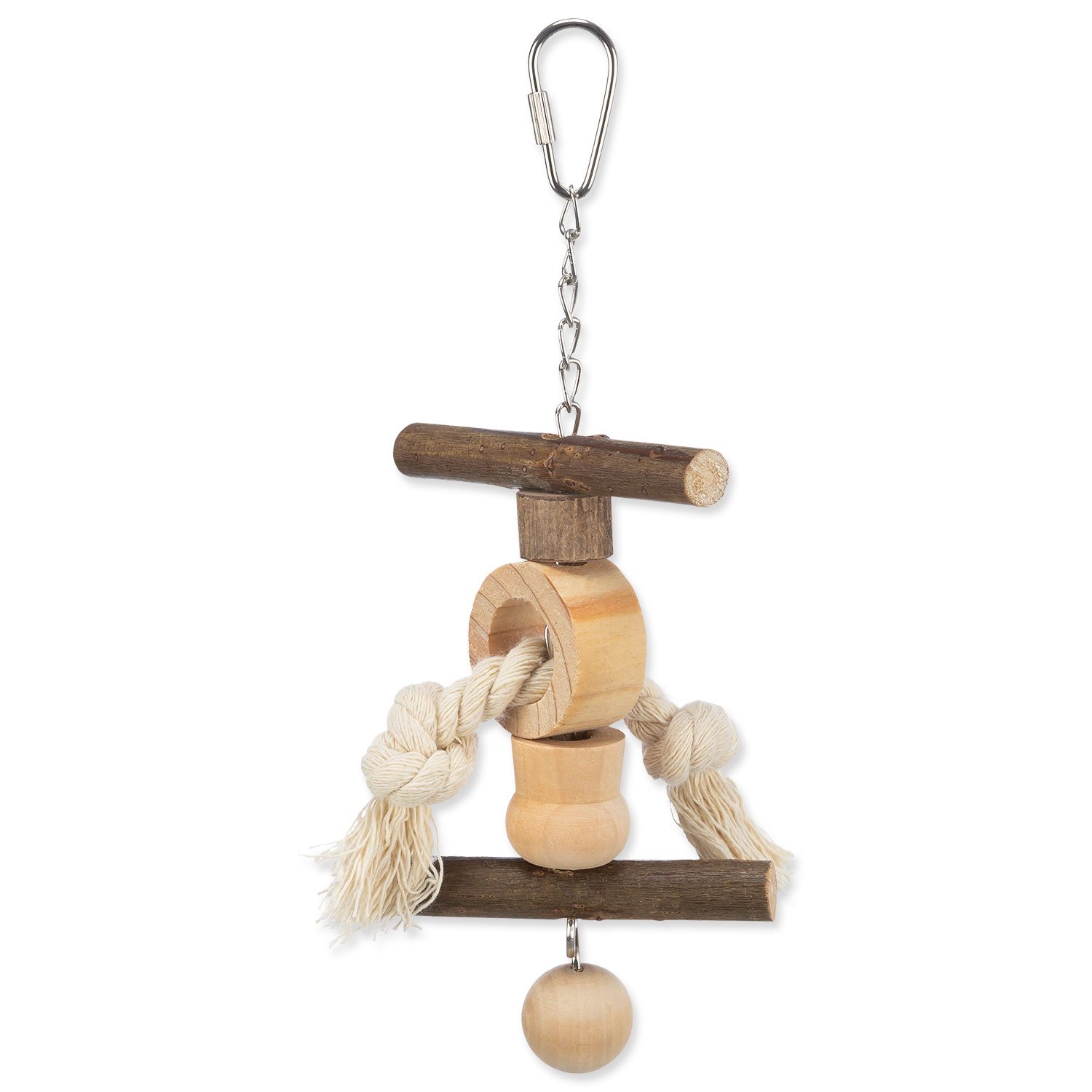 Hračka Trixie Living Toy provaz a zvoneček 20cm