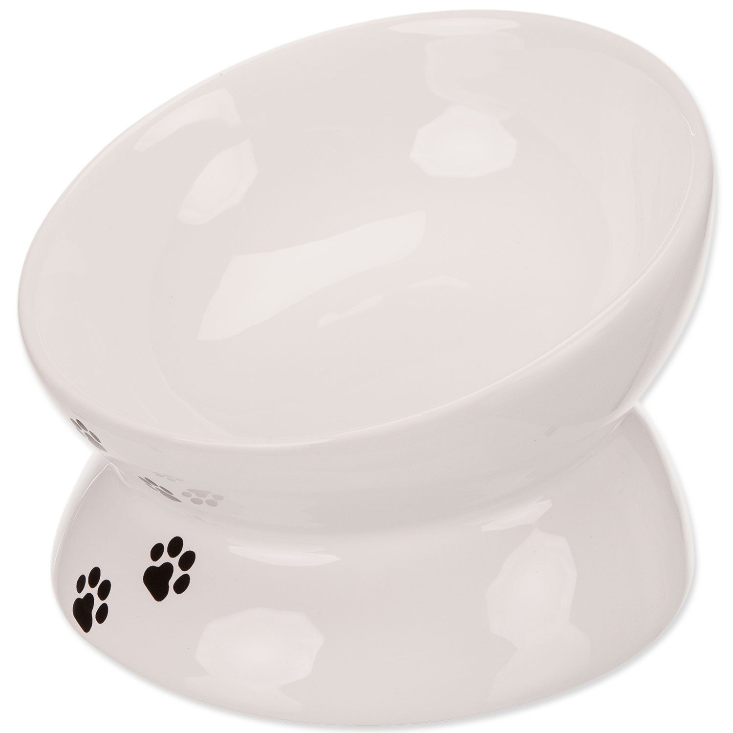 Miska Trixie zvýšená, ergonomická, keramická, bílá 0.15 l/ø 13 cm