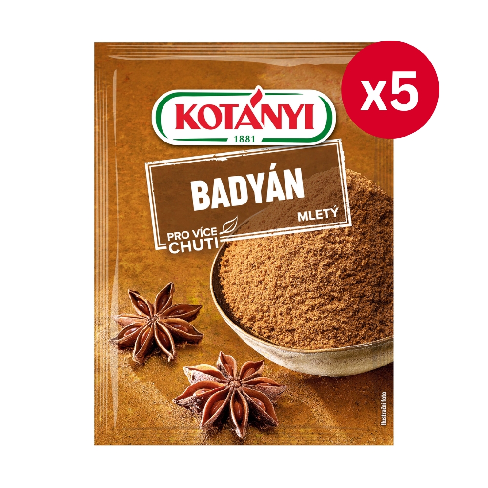 Kotányi mletý badyán 5 × 15 g