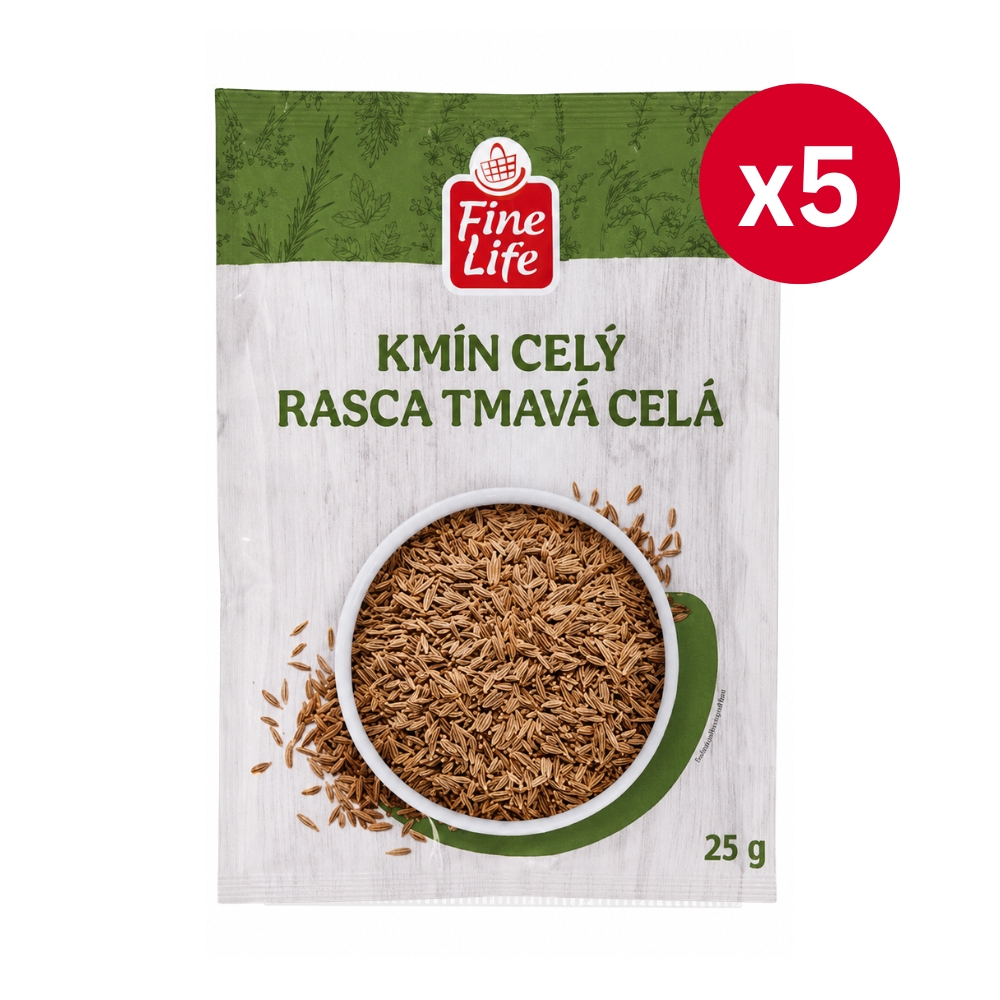 Fine Life Kmín celý 5 × 25 g