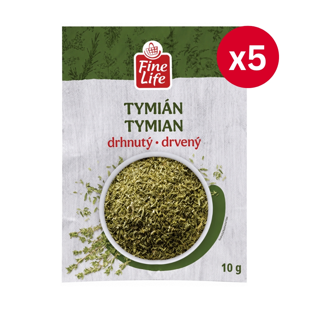 Fine Life tymián sušený 5 × 10 g