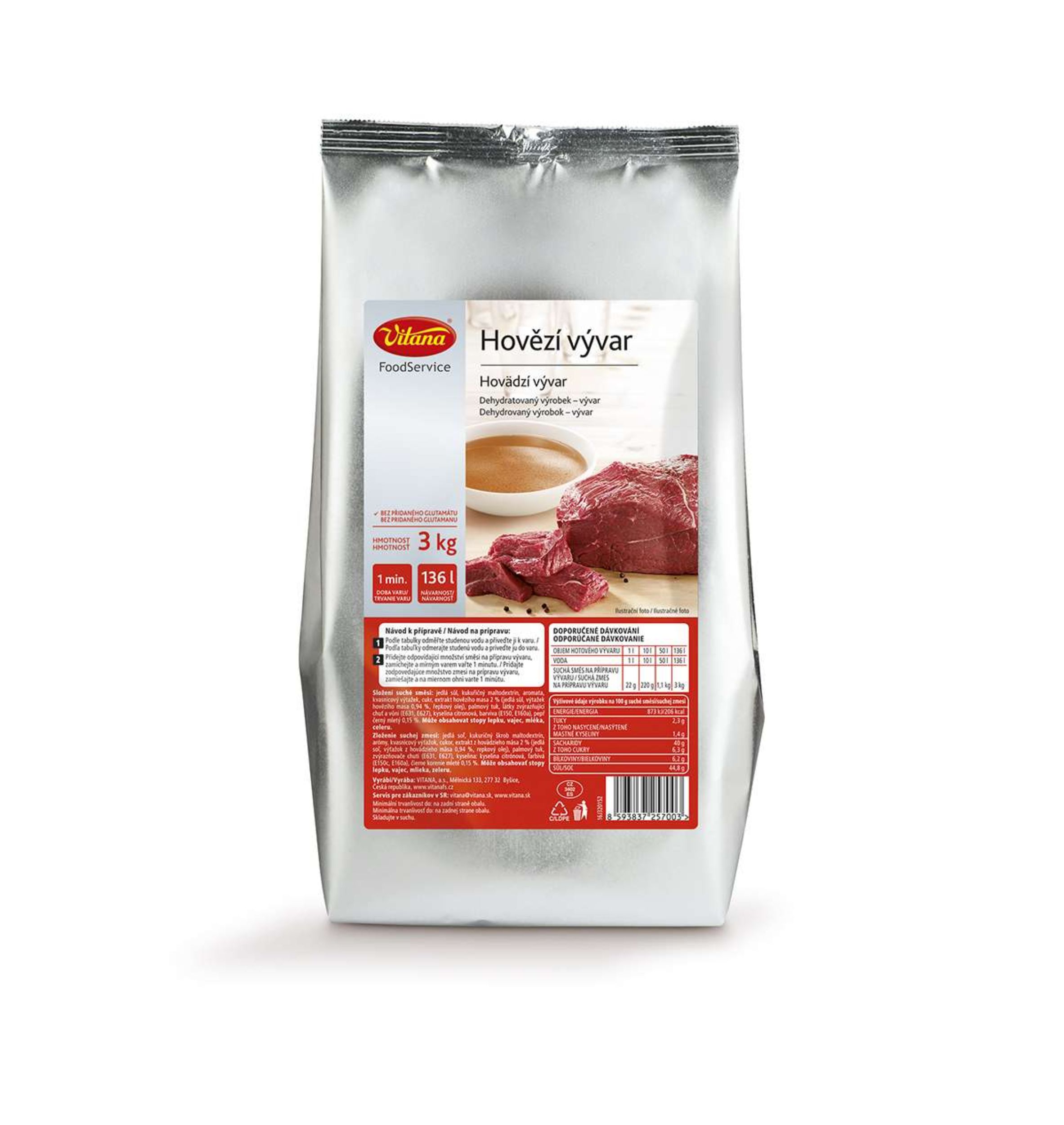 Vitana Hovězí vývar 3 kg