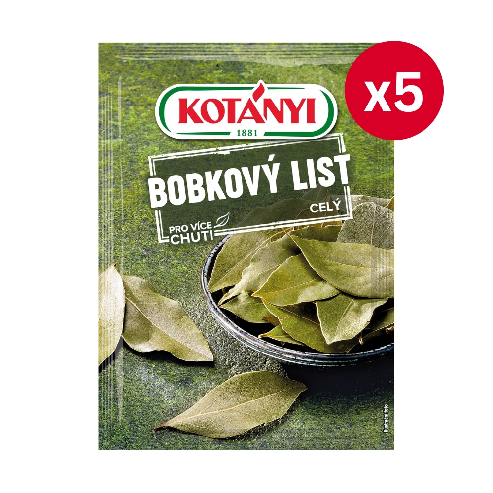 Kotányi bobkový list celý 5 × 5 g