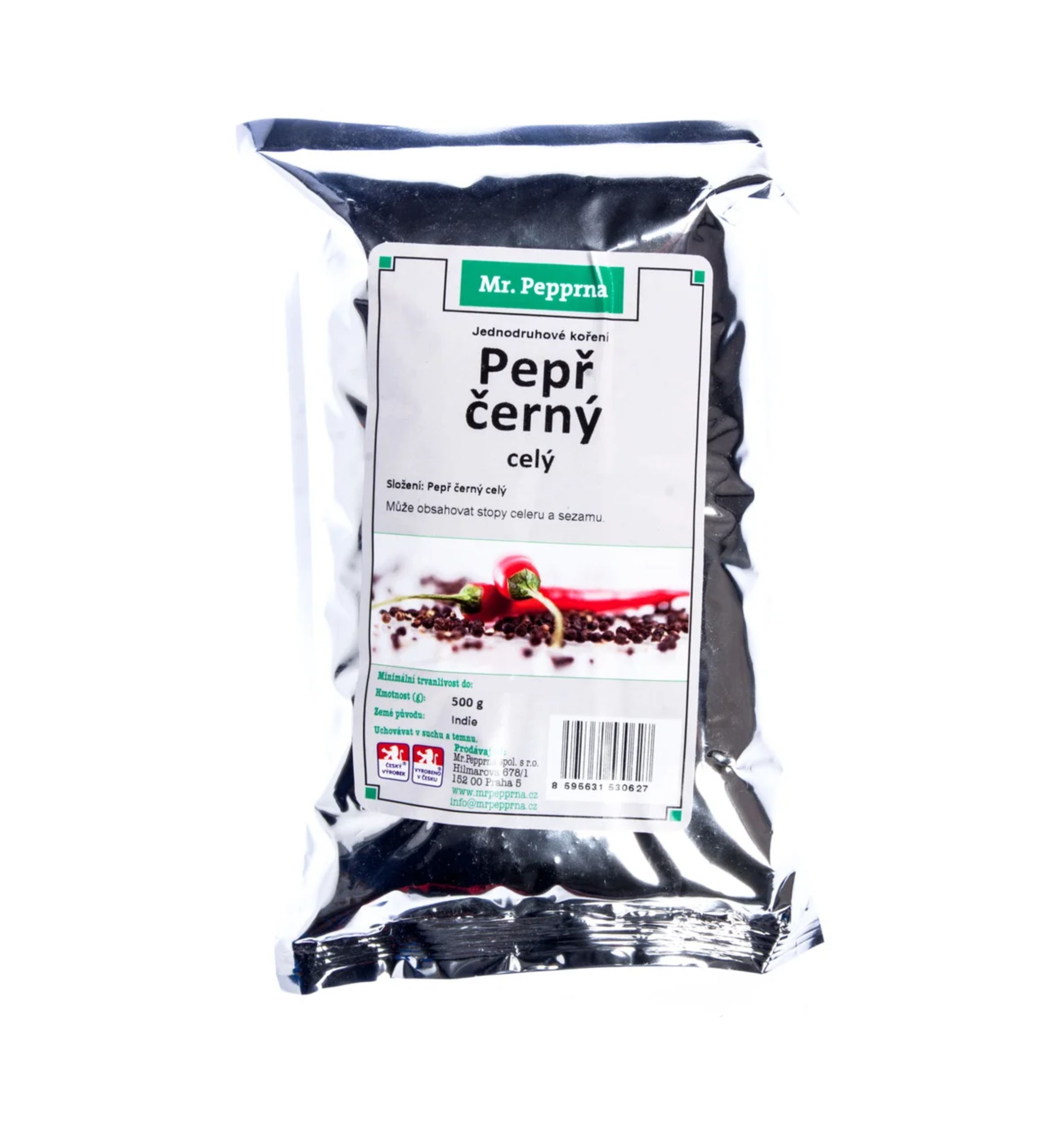 Mr. Pepprna Pepř černý celý 500 g