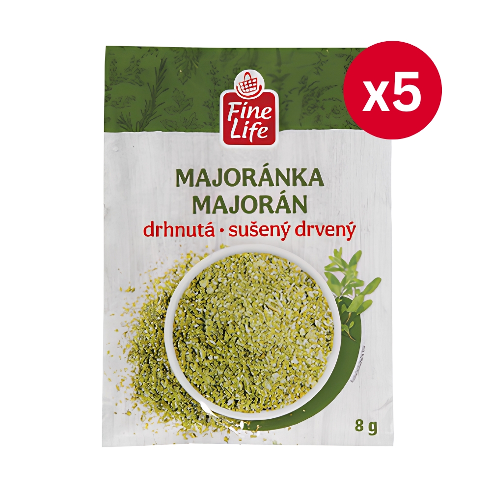 Fine Life majoránka drhnutá 5 × 8 g