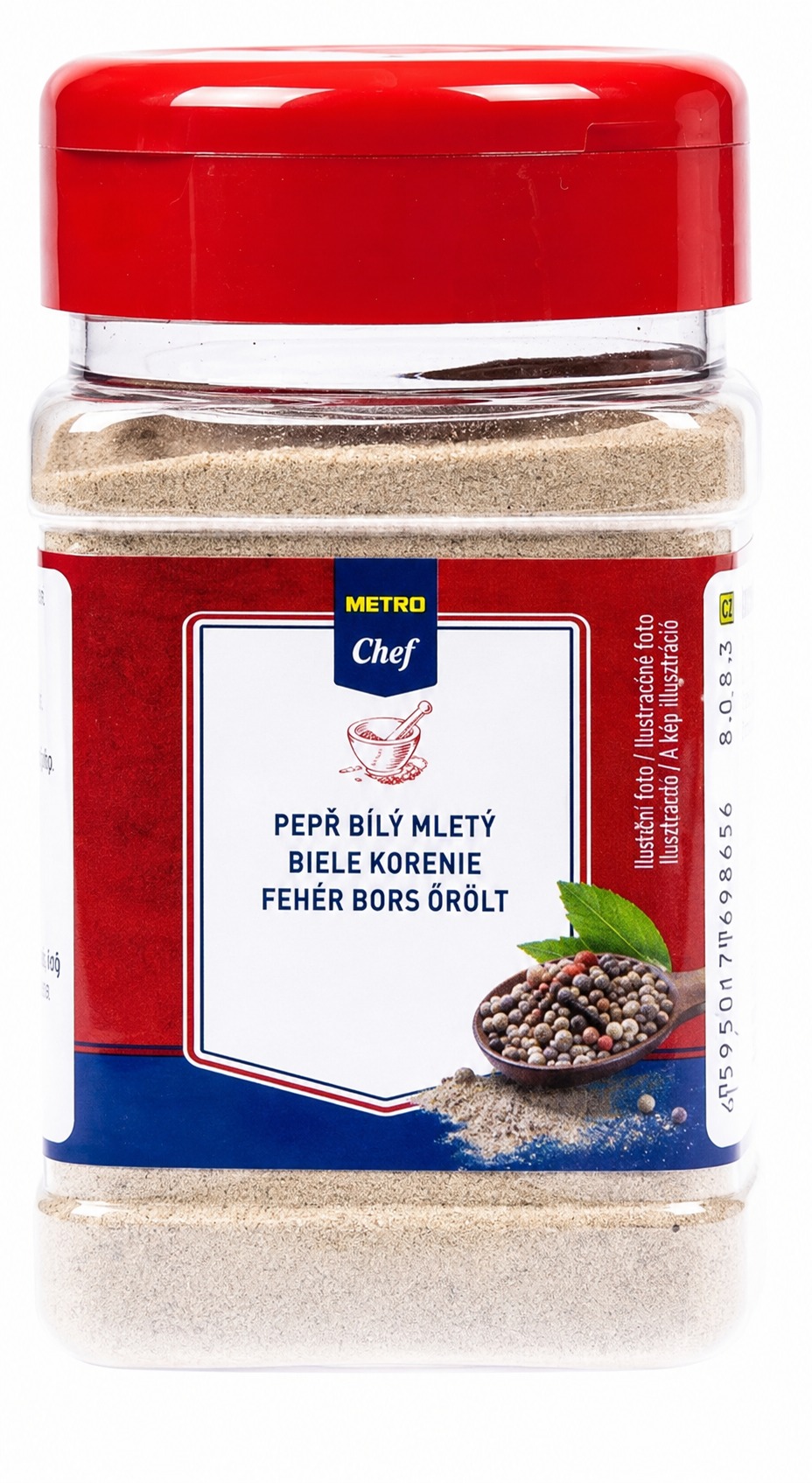 Metro Chef Pepř bílý mletý 180 g