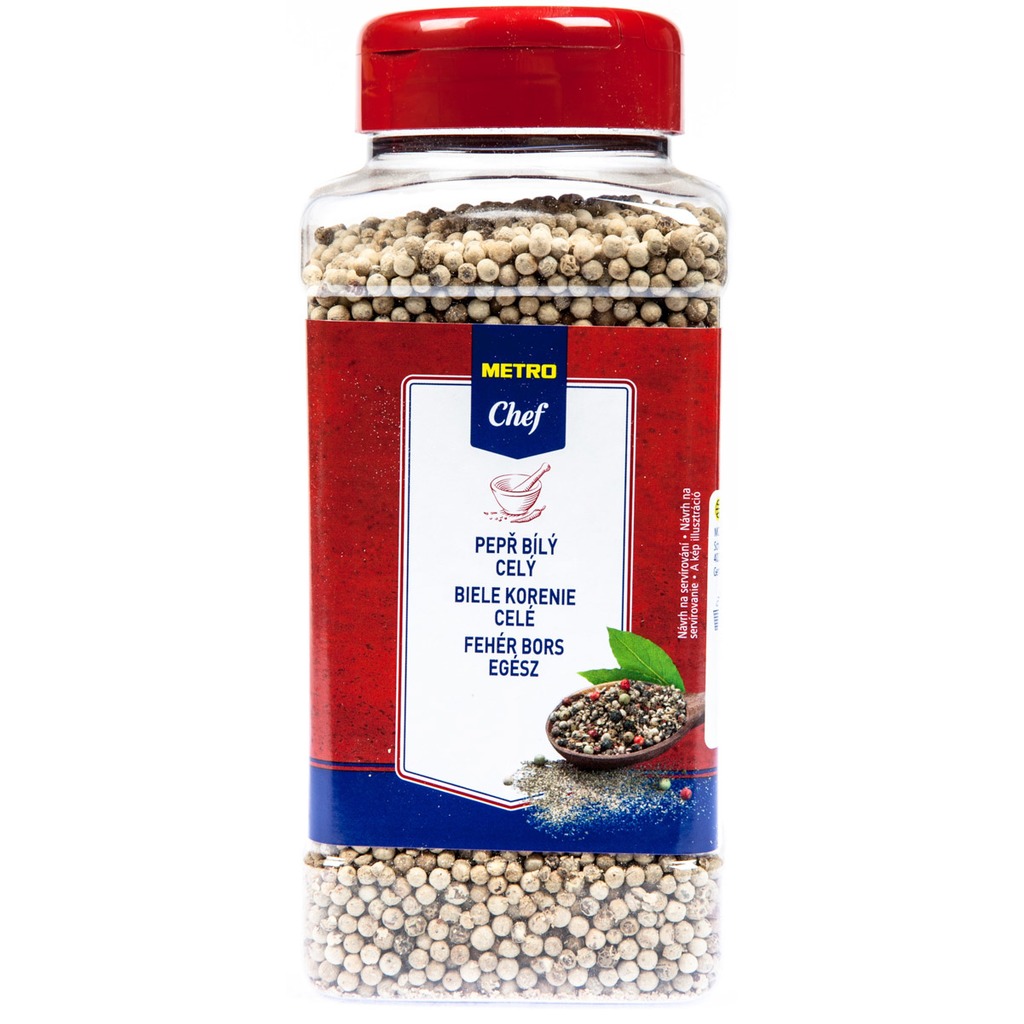 Metro Chef celý bílý pepř 600 g