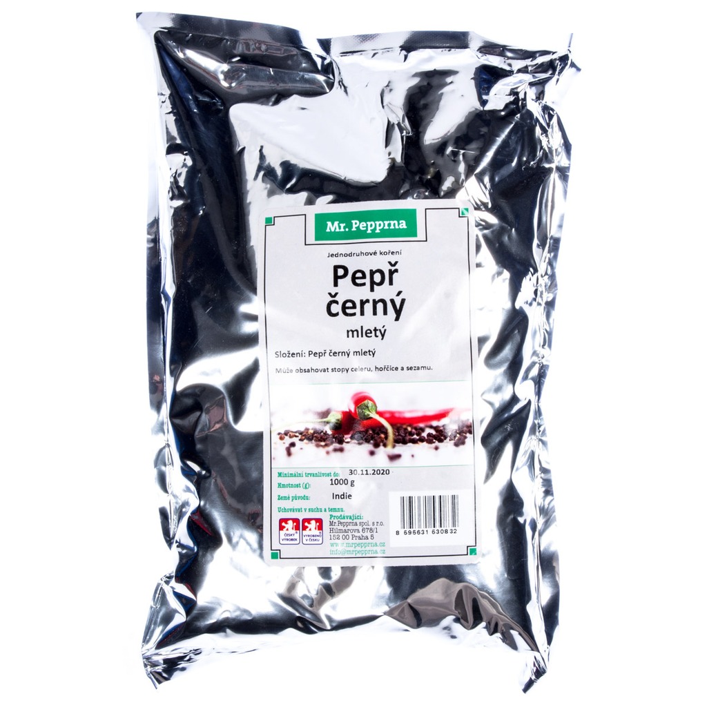 Mr. Pepprna mletý černý pepř 1 kg