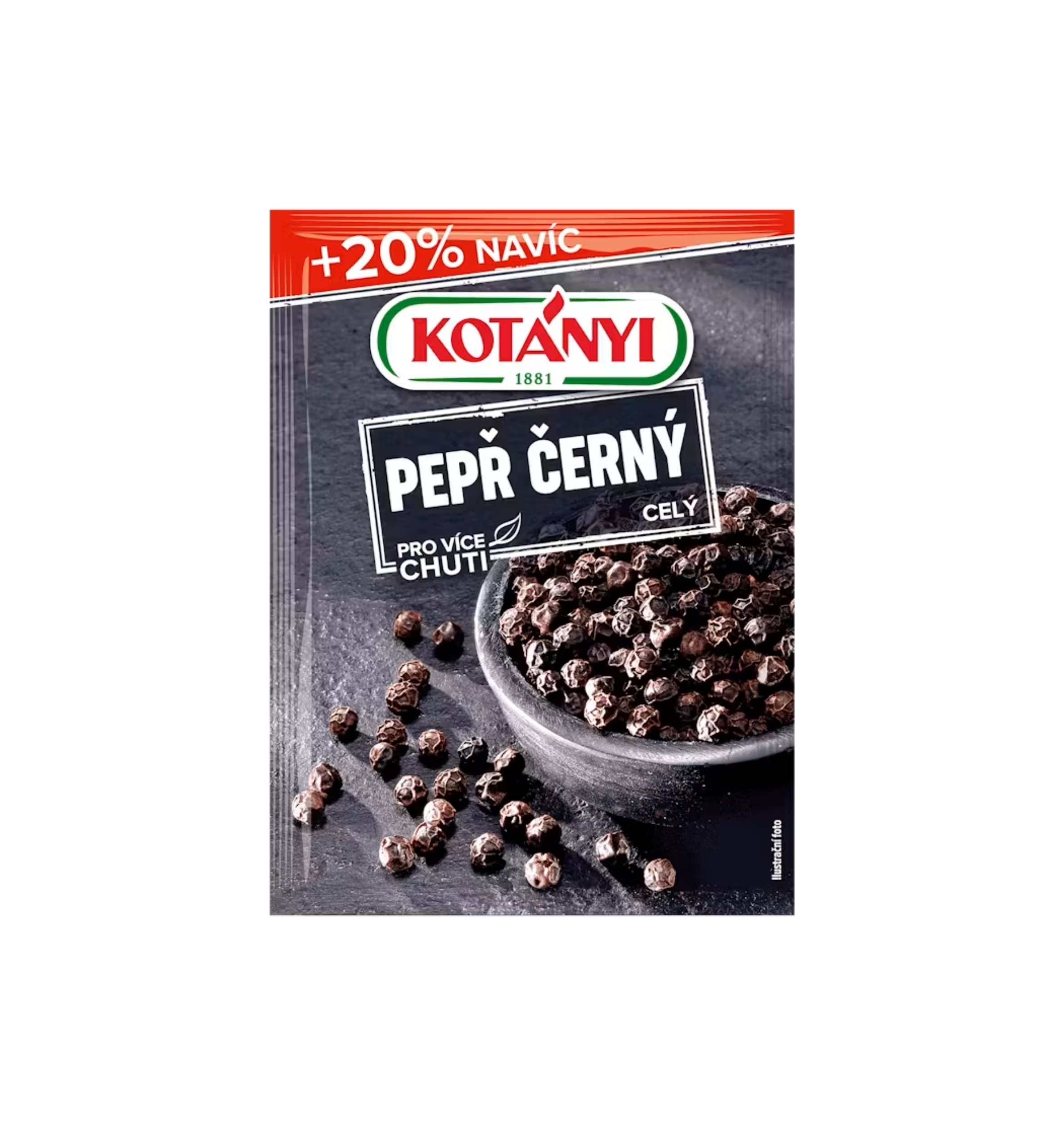 Kotányi Pepř černý celý 5 × 20 g
