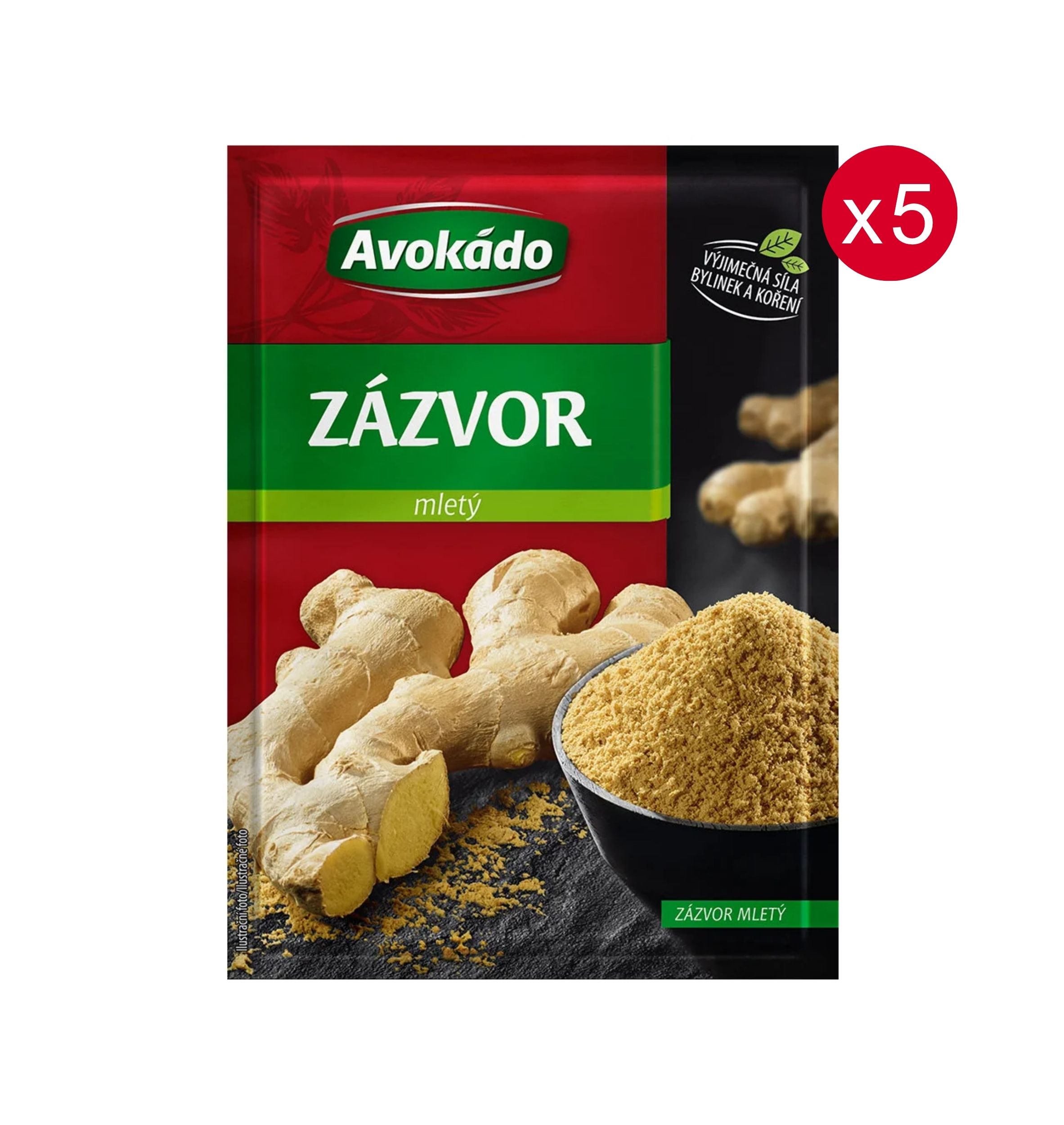 Avokádo Zázvor mletý 5 × 20 g