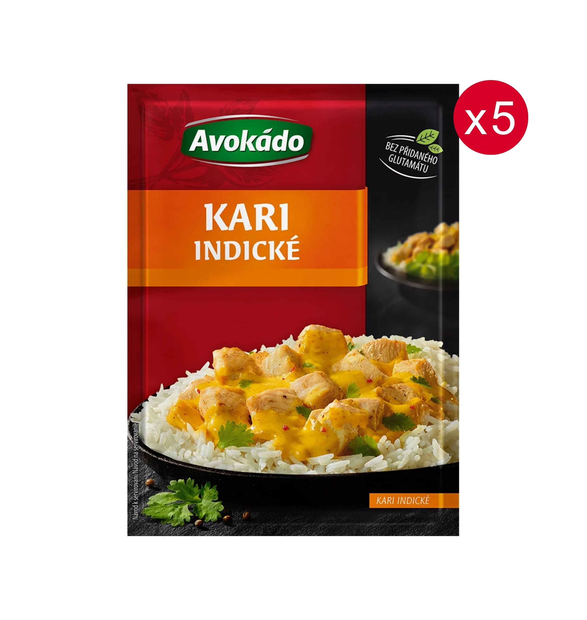 Avokádo Kari indické 5 × 25 g