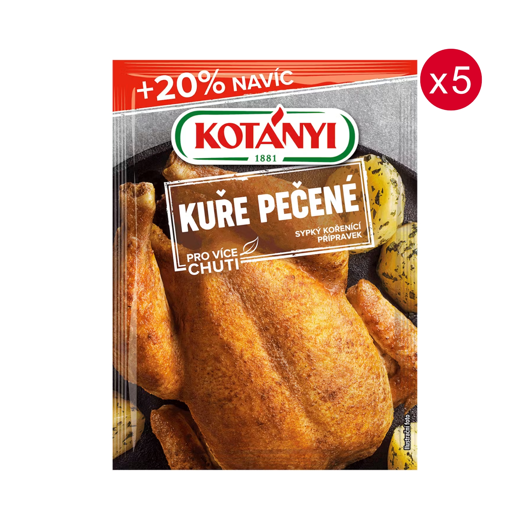 Kotányi koření na pečené kuře 5 × 30 g