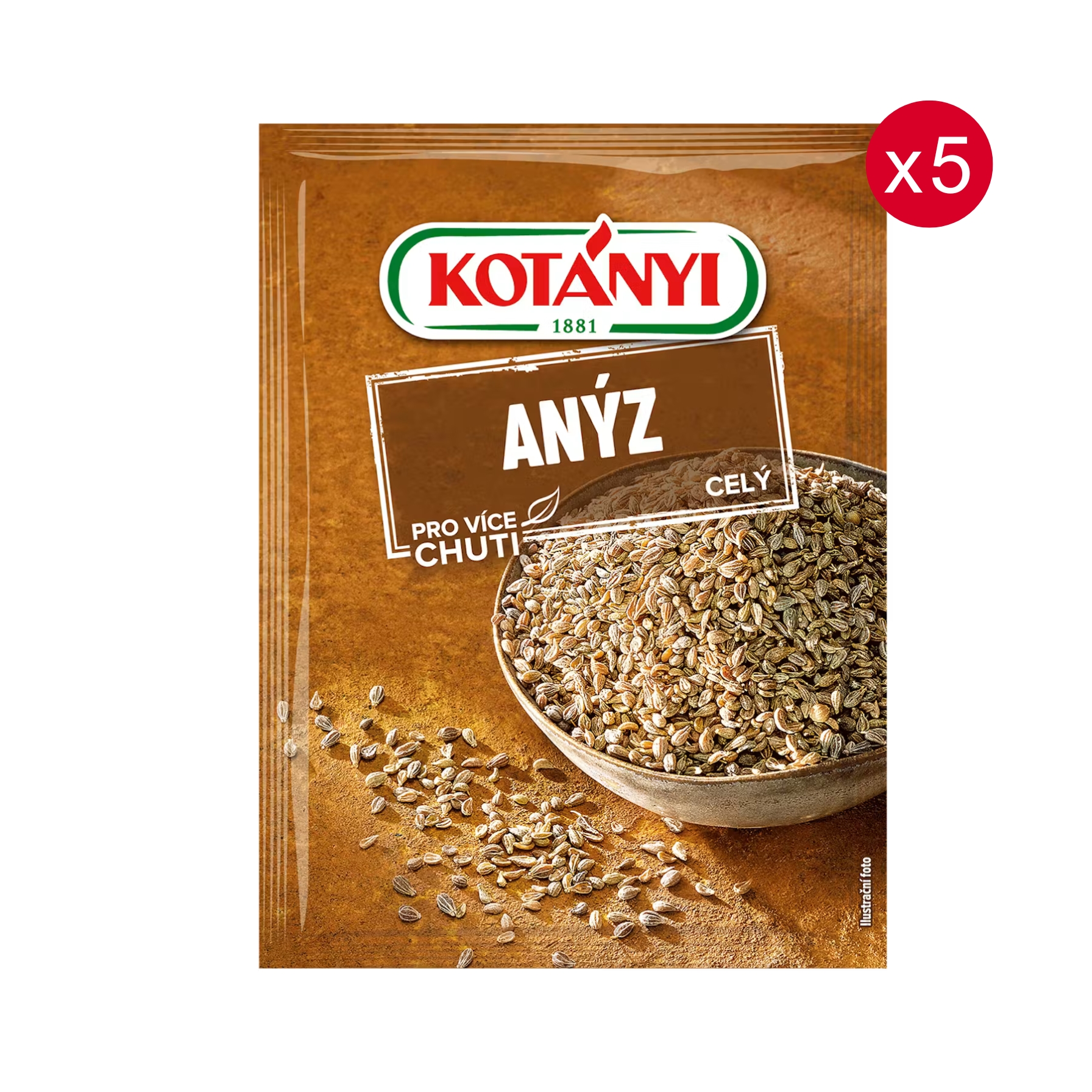 Kotányi anýz celý 5 × 24 g
