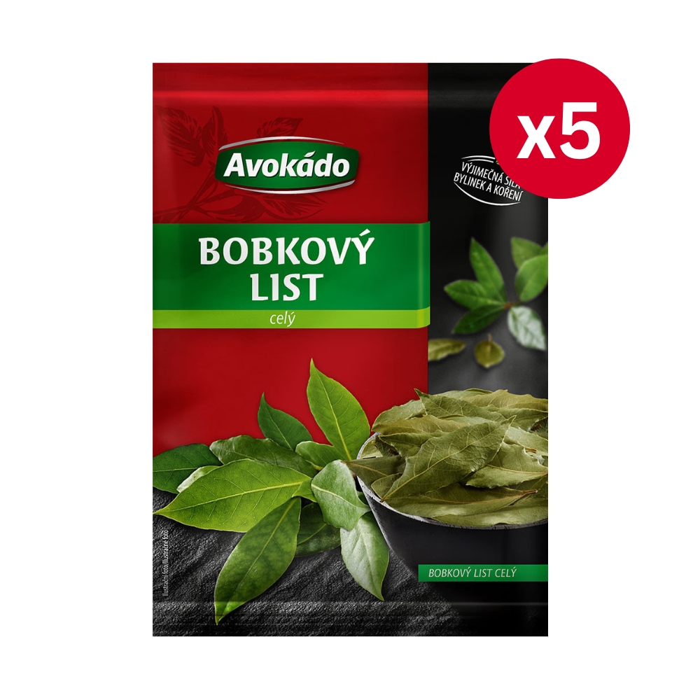 Avokádo bobkový list celý 5 × 5 g