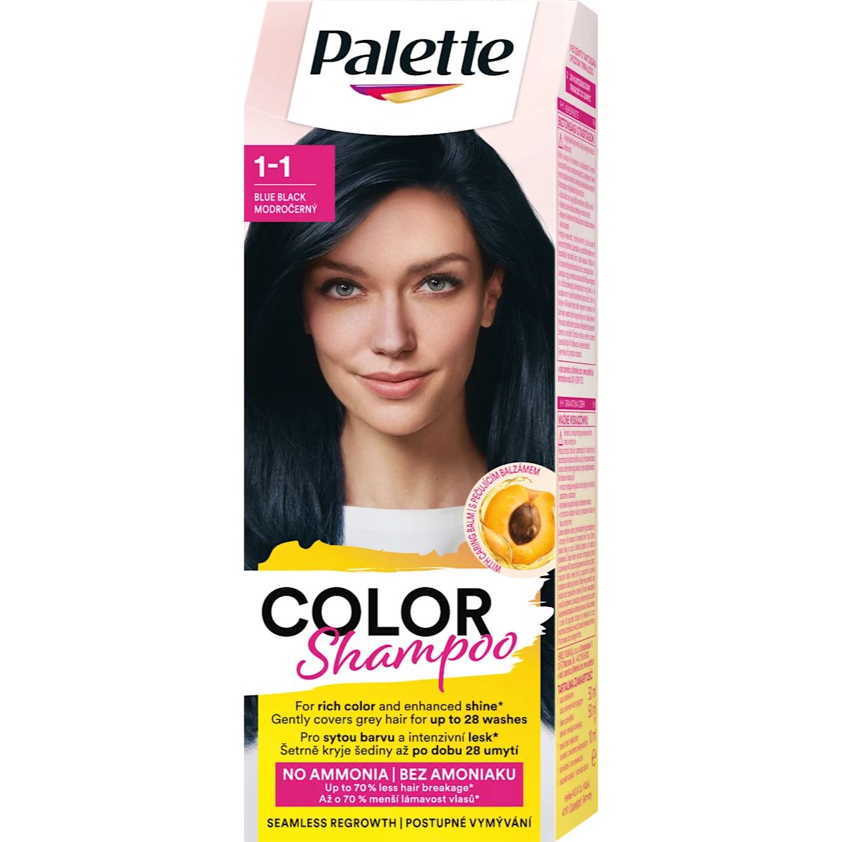 Palette Color Shampoo barva na vlasy modročerná 1-1