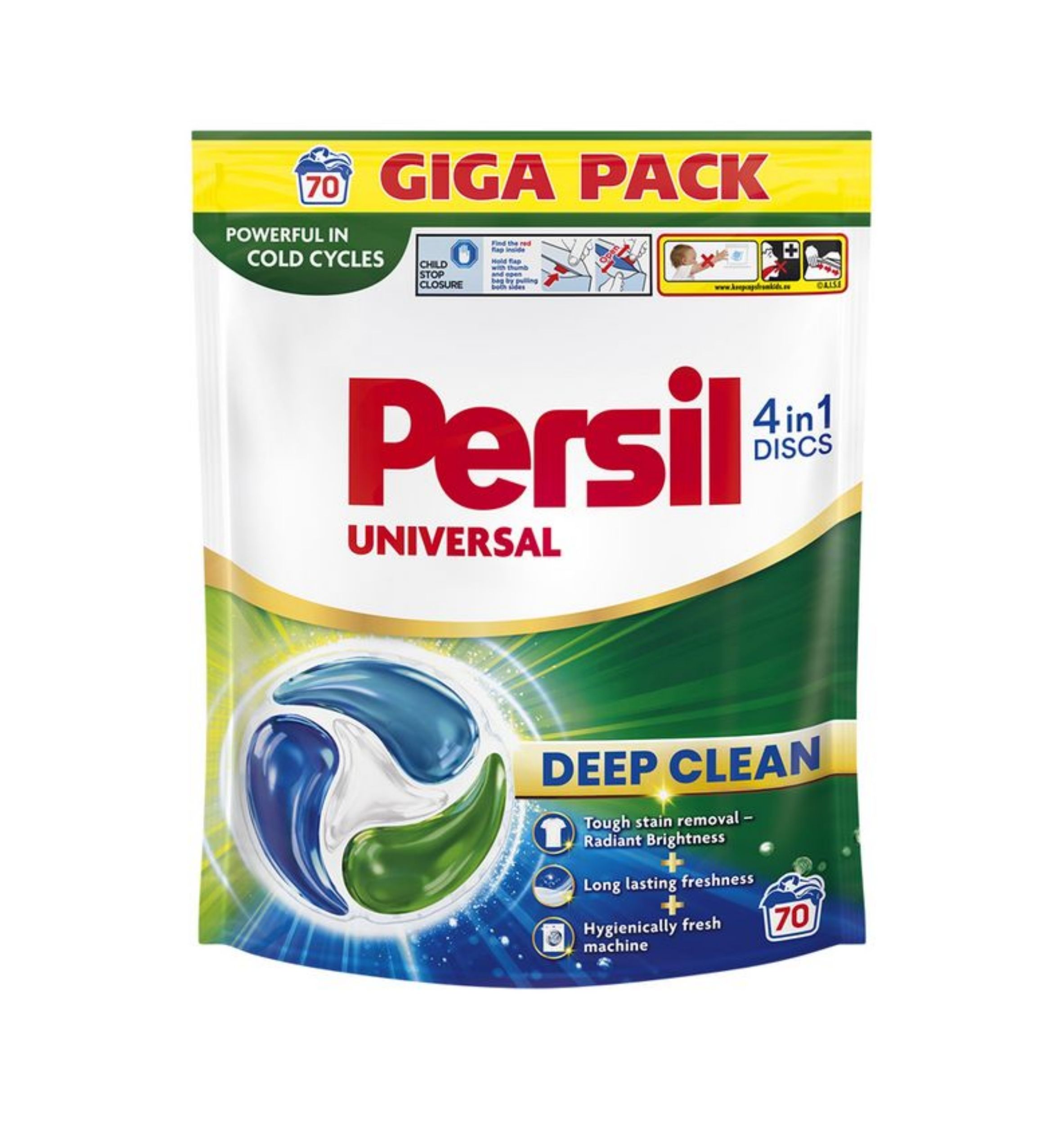 Persil Discs Deep Clean Universal prací kapsle 70 ks