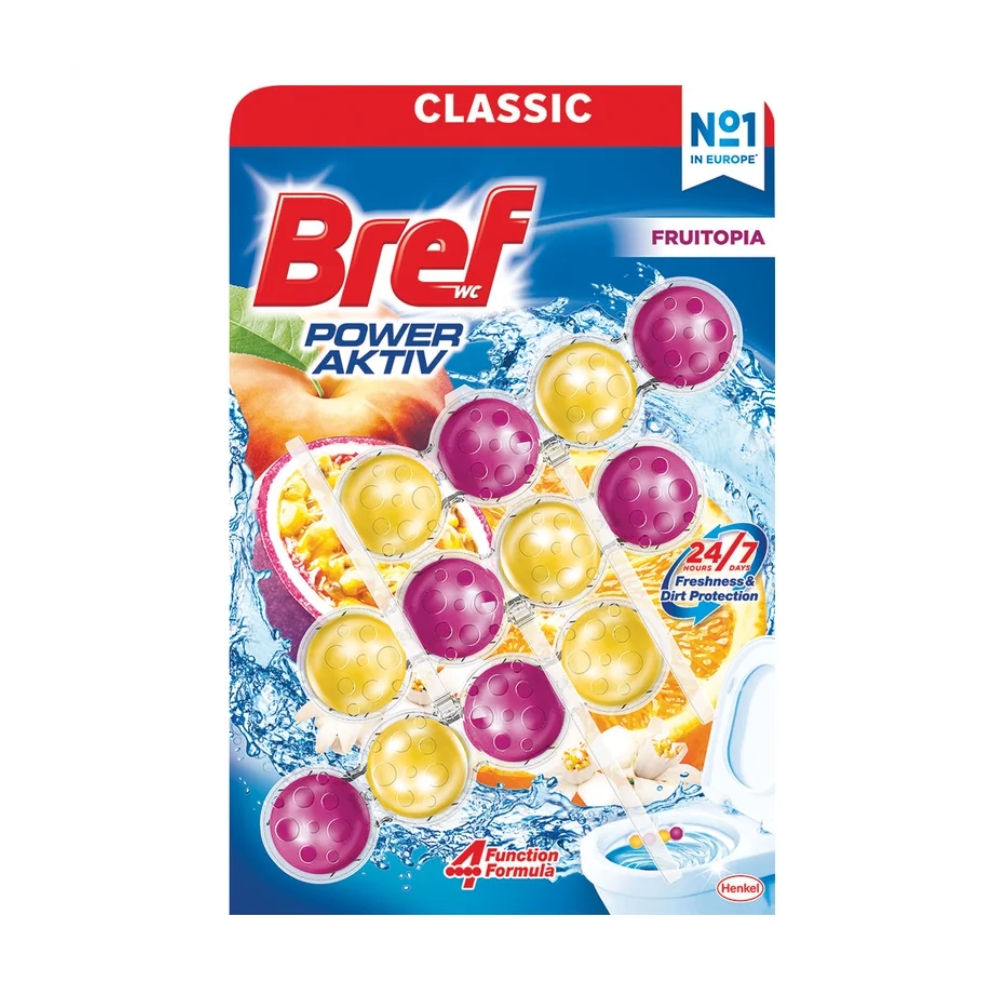 Bref Power Aktiv Frutopia WC blok 3 × 50 g