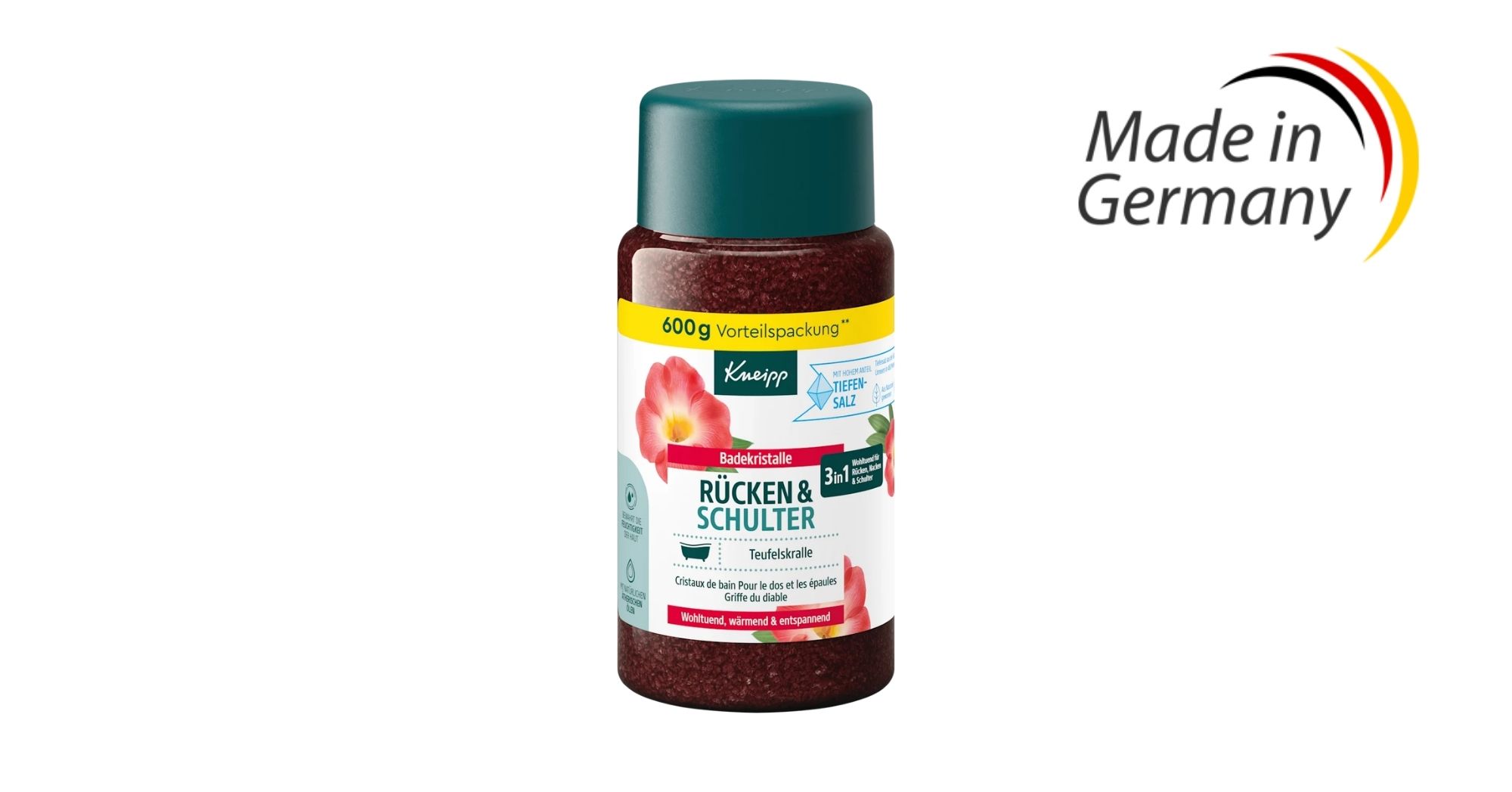Kneipp Back & Shoulder sůl do koupele 600 g