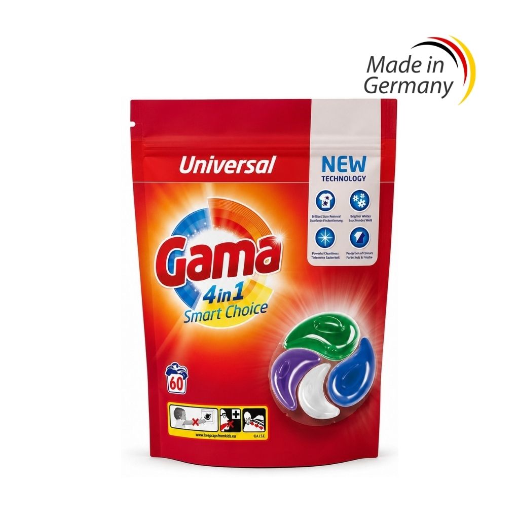 Gama 4v1 Universal prací kapsle 60 ks
