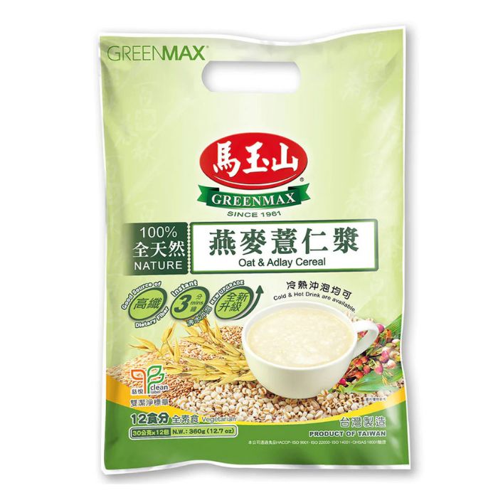 Greenmax ovesné cereálie 12x30g (expirace)