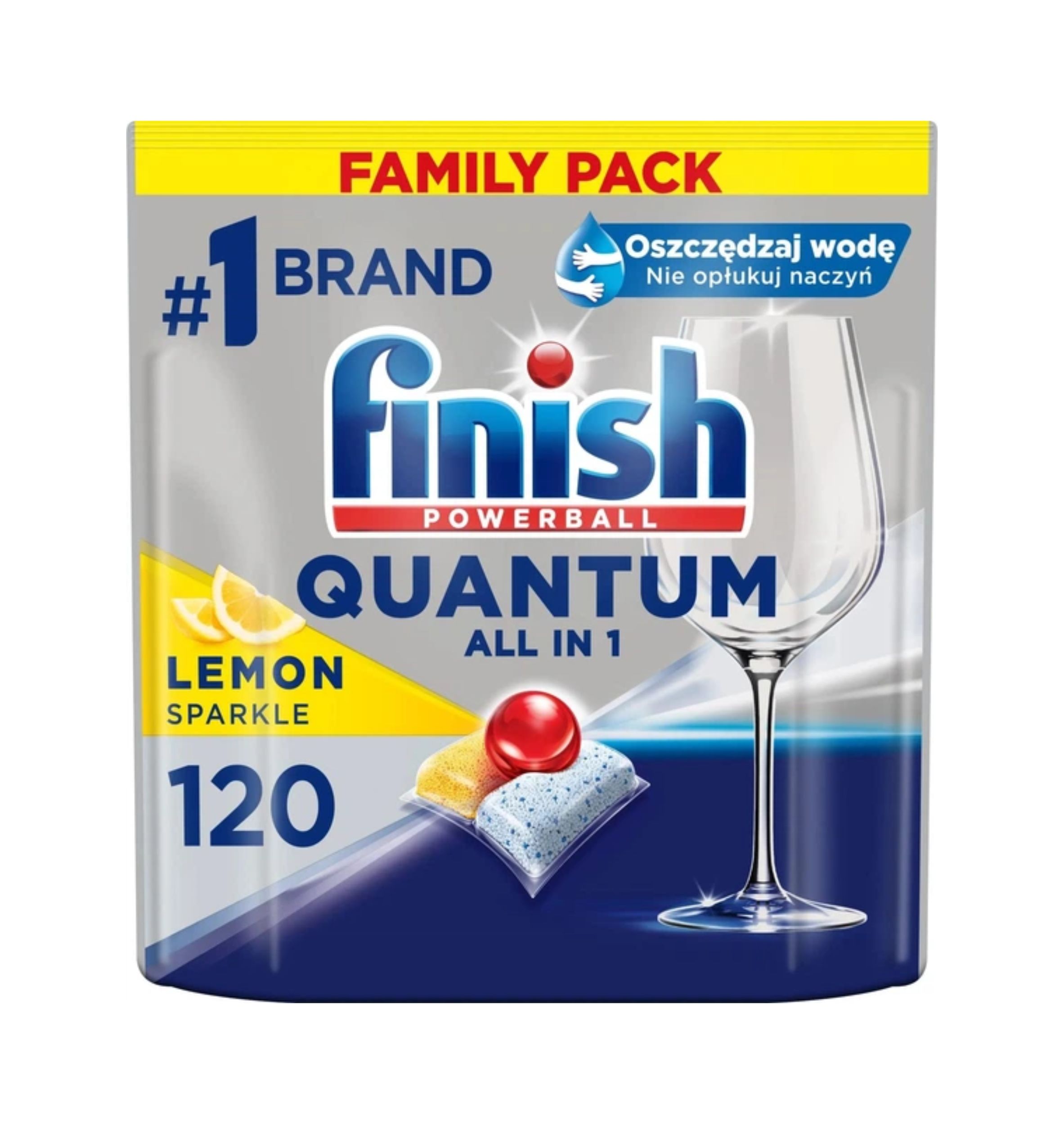 Finish Quantum All in 1 Lemon tablety do myčky 120 ks