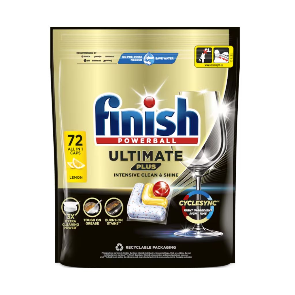 Finish Ultimate Plus All in 1 Lemon Sparkle tablety do myčky 72 ks