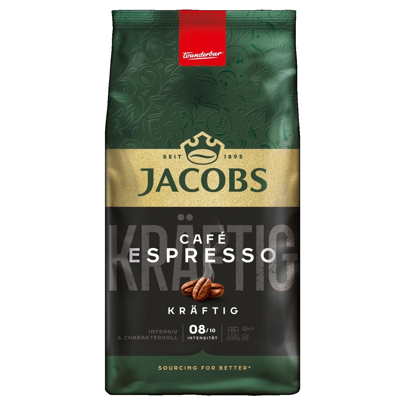 Levně Jacobs Café Espresso Kräftig zrno 1kg