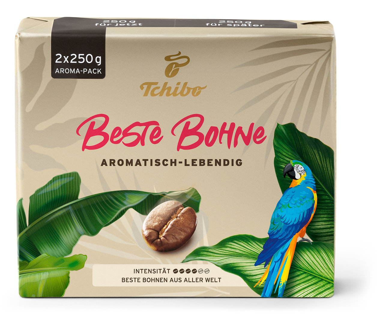 Levně Tchibo Beste Bohne mletá káva 2 x 250 g