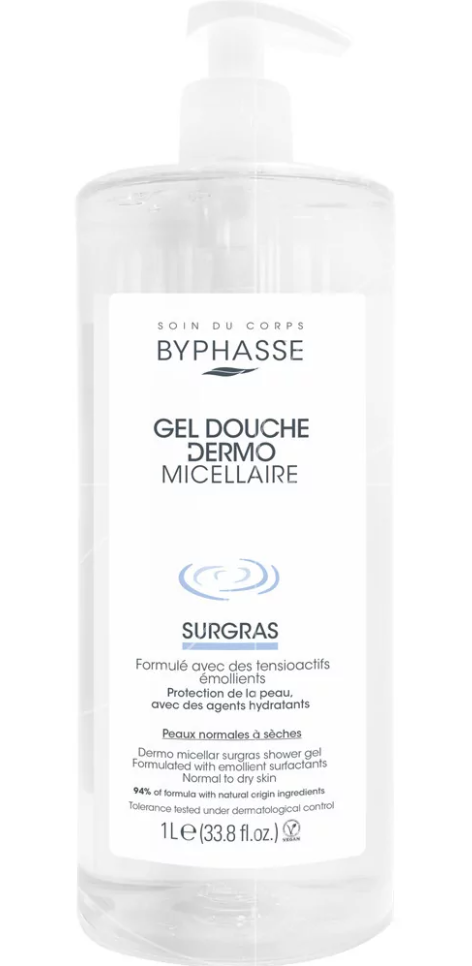 Levně Byphasse Dermo Micellaire výživný sprchový gel pro suchou pokožku 1l