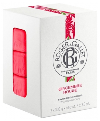 Levně Roger Gallet Roger & Galet Ging Rouge 3 Soaps Box 100g