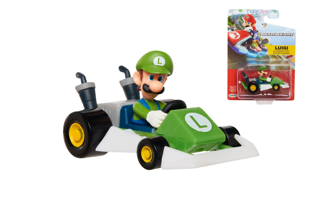 Levně Jakks Super Mario miniautíčko s figurkou 6cm