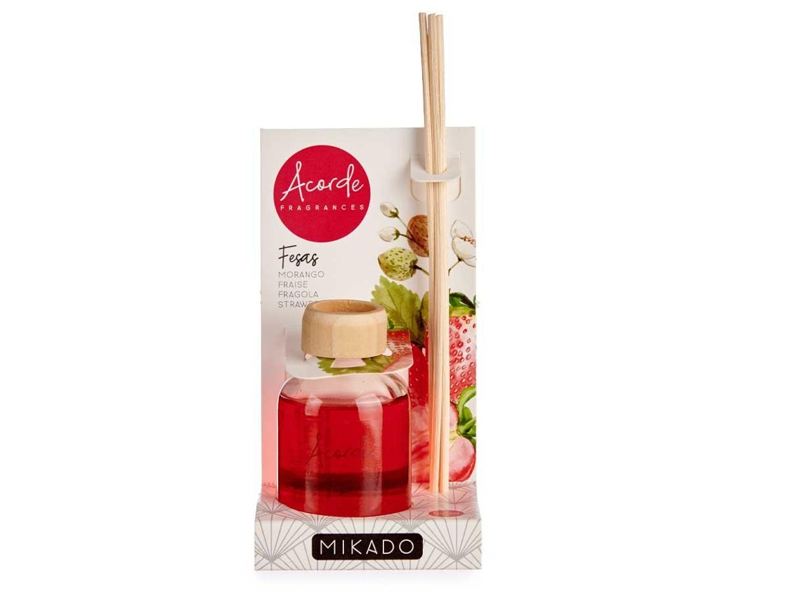 Levně Acorde Mikado difuzér s tyčinkami Jahody 50 ml