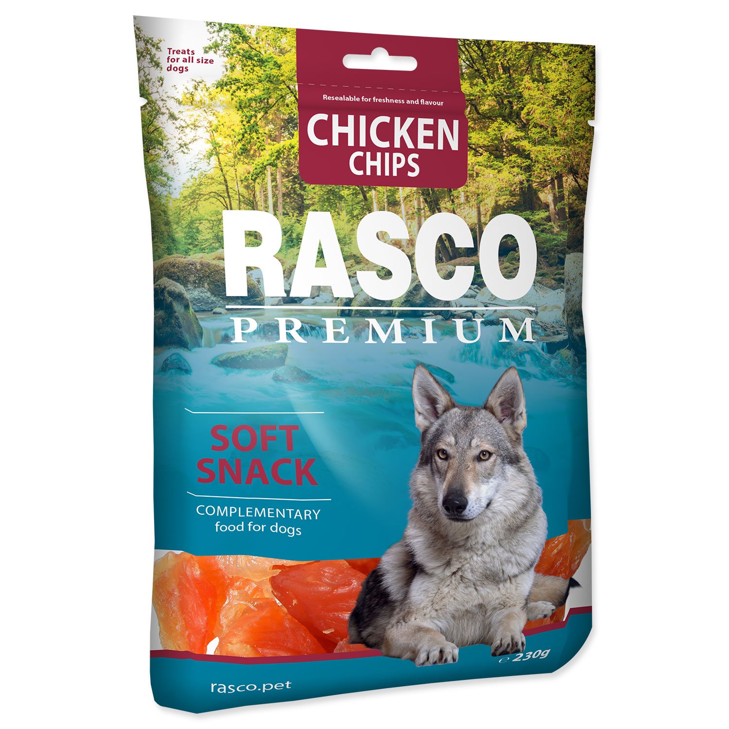 Pochoutka Rasco Premium kuřecí plátky 230g