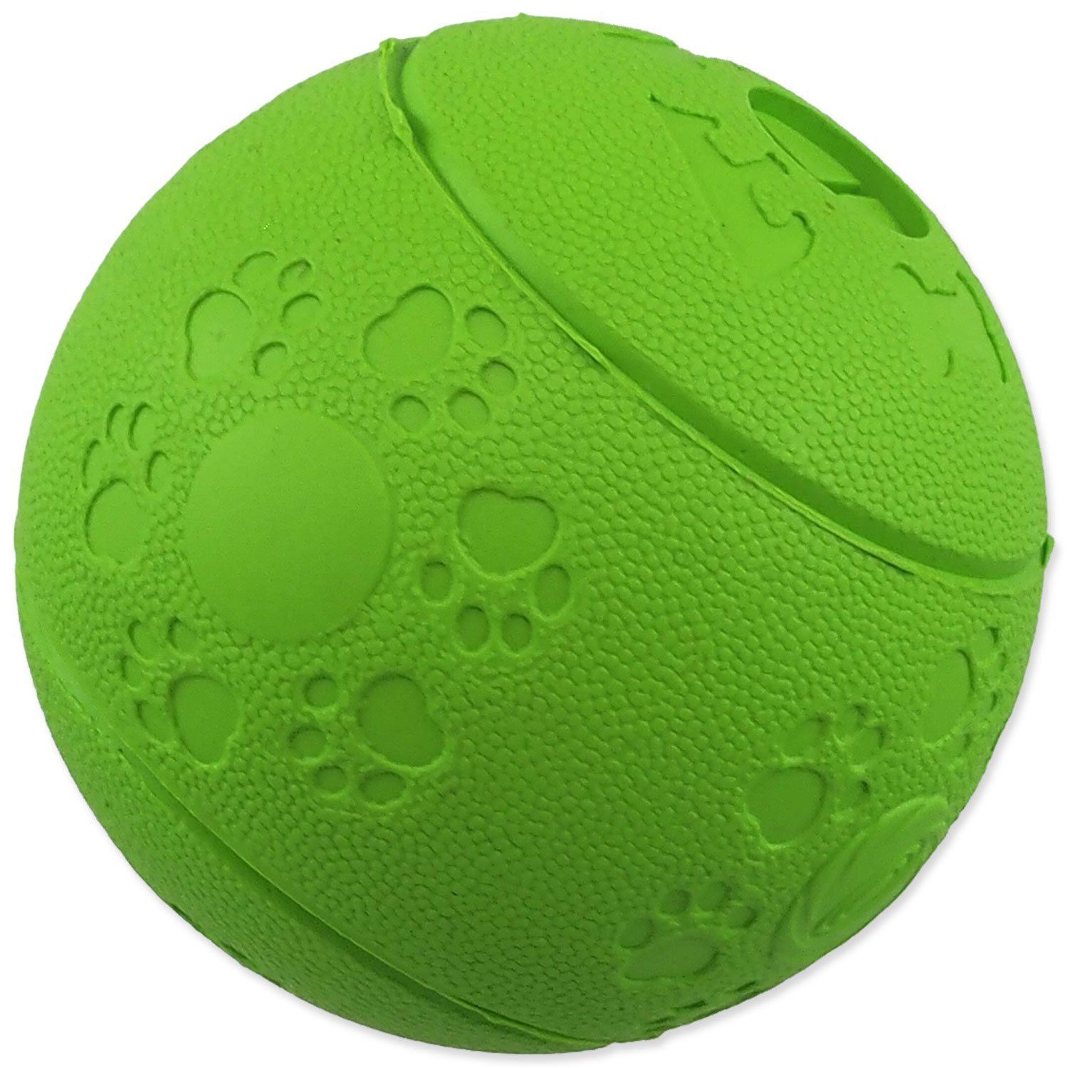 Levně Dog Fantasy hračka míček na pamlsky zelený 8cm
