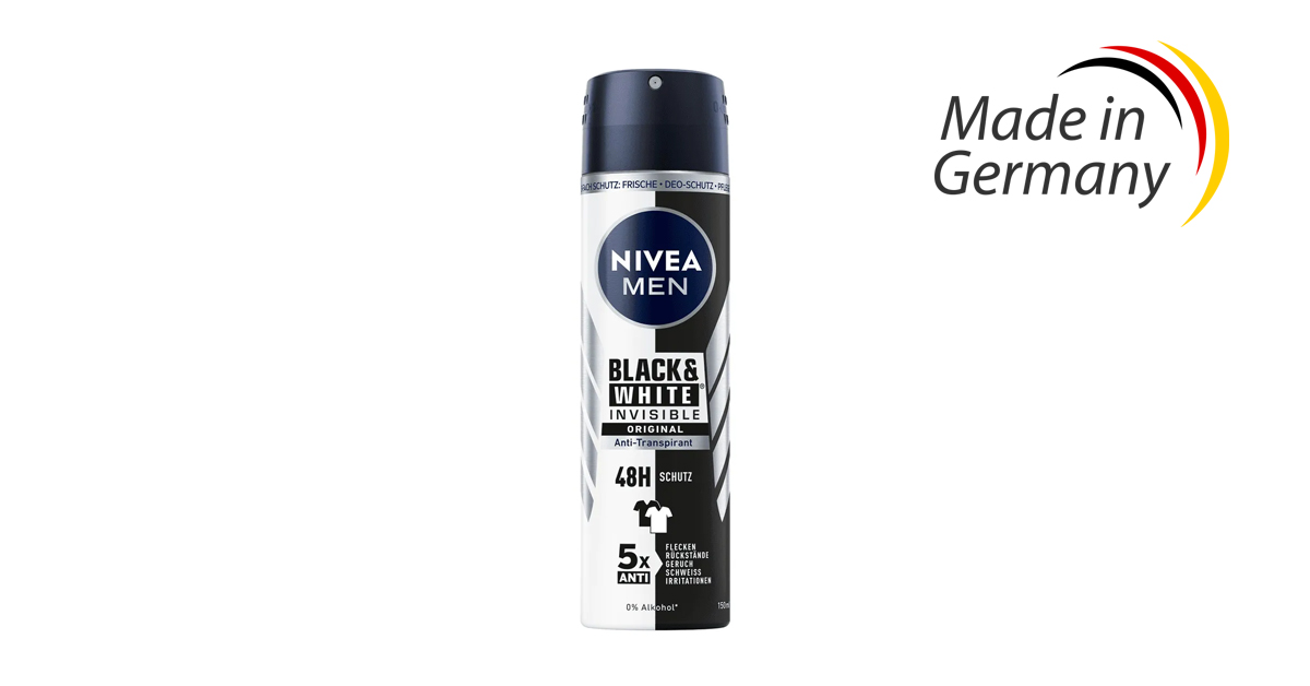 NIVEA MEN Black & White Invisible Original deodorant sprej 150ml