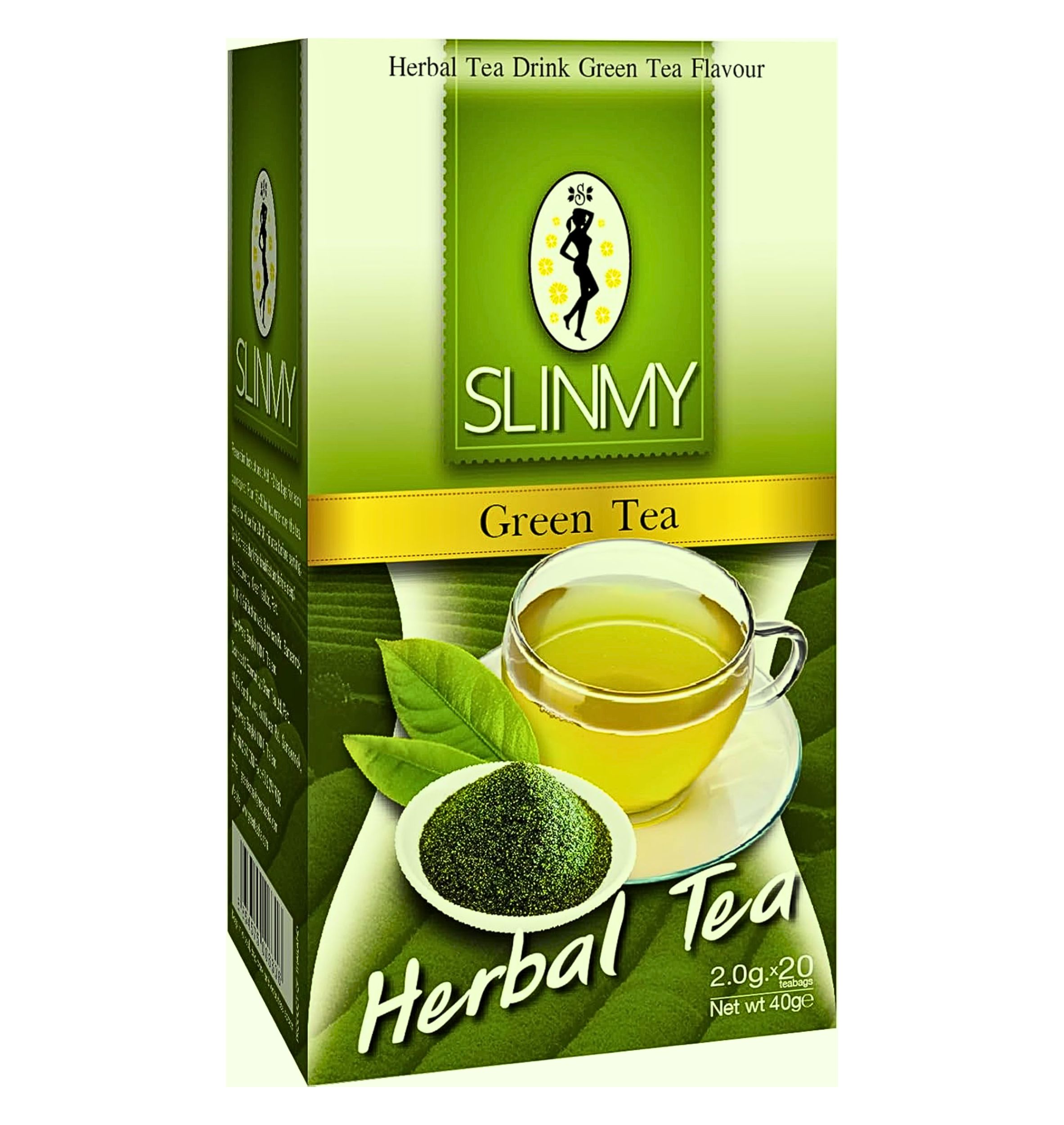Levně Slinmy Herbal Tea Green Tea 40g