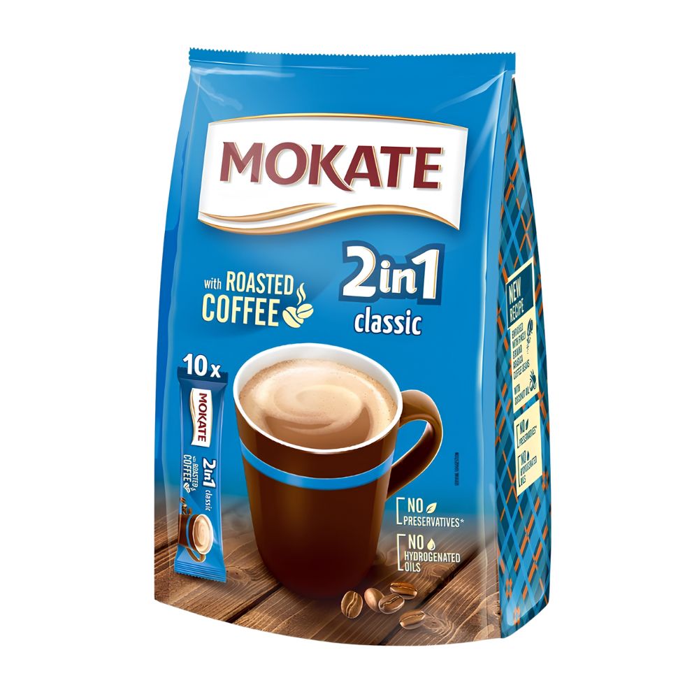 Mokate 2v1 Classic instantní káva 10x14g